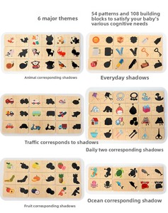Gioco di Puzzle con Ombre per Bambini e Bambine, Giocattolo Educativo in Legno per Bambini dai 2 ai 7 Anni - Product Image 3