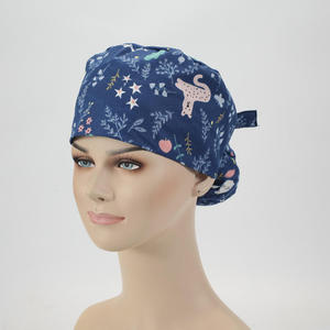 Casquette chirurgicale infirmière en tissu tissé réglable pour usage médical, vétérinaire, hospitalier, chapeau de travail pour vétérinaires et pharmaciens - Product Image 2