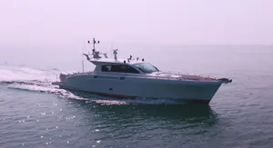 Yacht en aluminium de 17m personnalisable avec coque en aluminium moteur hors-bord carburant nouveau croiseur de cabine pour les loisirs