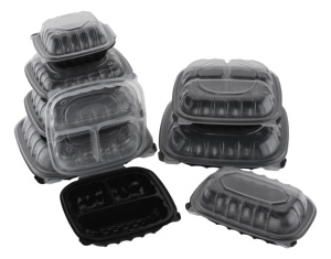 Tiya biểu tượng tùy chỉnh xử lý PP nhựa container thực phẩm ăn trưa thực phẩm Takeaway hộp Togo kép màu Lò vi sóng container - Product Image 6