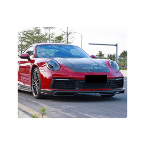 Diffuseur avant en carbone sec Kit carrosserie Pare-chocs avant Lèvre avant pour <span class=keywords><strong>Porsche</strong></span> 911 992 Carrera style <span class=keywords><strong>TechArt</strong></span> - Product Image 4