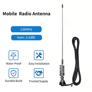 ZARA130 VHF a molla con Base pieghevole <span class=keywords><strong>per</strong></span> autoradio Mobile Antenna - Product Image 1
