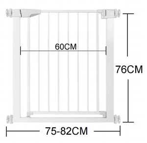 שער פלדה נשלף מתכוונן עבור כלבים חתולים קל להתקין כפתור סגירה כבד הבית משמרת הבית כבד לחץ מותקן מוצק - Product Image 3