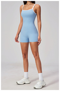 Combinaison de sport une pièce taille haute pour <span class=keywords><strong>femme</strong></span>, idéale pour le yoga et la gym 2026 - Product Image 2