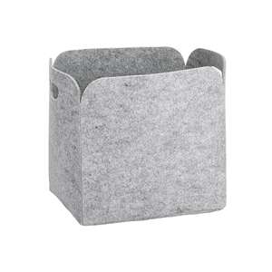Zeller Presente Aufbewahrungskorb Filz 36x28x36cm Grau - Product Image 1