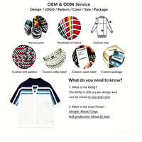 Polo-cardigan en maille pour homme, OEM ODM, personnalisé, à rayures, color-block, ajouré, à manches courtes, boutonné, décontracté, vintage, tricoté