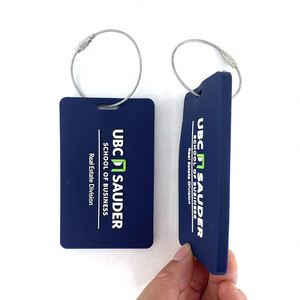 Promotional Giveaways Custom Logo Silicone Luggage Tags Card Holders for Promotional Evens Business <b>Gifts</b> Trade Shows - Product Image 3