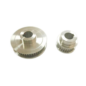 Elaborazione della puleggia sincrona SUS304 C45 in acciaio alluminio HTD 3M 5M 8M GT2 GT5 S8M S5M fasatura pulegge a base disegni OEM - Product Image 3