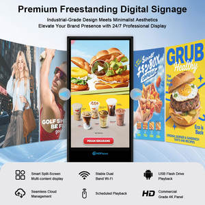 Pantalla Táctil LCD Android 4K de 55 Pulgadas, Señalización Digital, <span class=keywords><strong>Kiosco</strong></span> Publicitario Vertical, Kioscos Independientes de Pie - Product Image 2