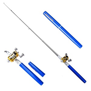Mini Portable <strong>Pen</strong> Type <strong>Fishing</strong> <strong>Rod</strong> Aluminum Alloy Telescopic <strong>Fishing</strong> Pole Pocket Size <strong>Rod</strong> Outdoor <strong>Fishing</strong> Tackle with Reel Set - Product Image 2
