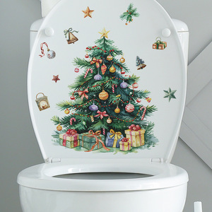 Nuovo arrivo caldo albero di natale e Santa clausola finestra adesivo da parete decalcomanie <span class=keywords><strong>per</strong></span> la decorazione del partito del negozio di casa - Product Image 4