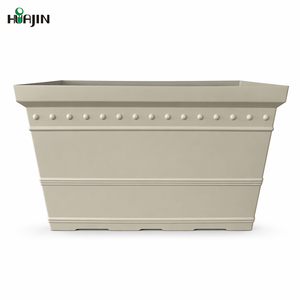 Faux <strong>Terracotta</strong> Outdoor Rectangular Planter PP Anti-UV Thickened Eco Material Garden Flower Pot - Product Image 1