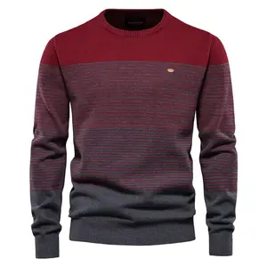 M-3XL Плетение Хлопковый свитер для мужчин повседневная одежда с О-образным вырезом, высокого качества пуловер вязаные кофты Мужской новые зимние мужские свитера