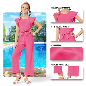 Pantaloni a maglia svasati autunnali da ragazza <span class=keywords><strong>tuta</strong></span> comodo abito da festa alla moda con Logo personalizzabile OEM ODM accettato - Product Image 4