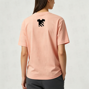 T-shirt en coton épais de style classique pour femme, avec patch brodé personnalisé de haute qualité, 250 g/m², taille plus, pour l'entraînement - Product Image 3