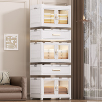Bacs de rangement multifonctionnels en plastique transparent Organisateur de tiroirs en plastique Armoire de rangement pour commode