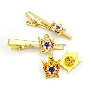 定制拆卸标志男士领带夹袖扣中国制造商菲律宾男士领带夹 - Product Image 5