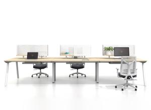 Modern <b>Office</b> <b>Computer</b> Desk Workstation with MFC & Steel Base Modular Design Customizable Colors Sizes Guangzhou Origin - Product Image 4