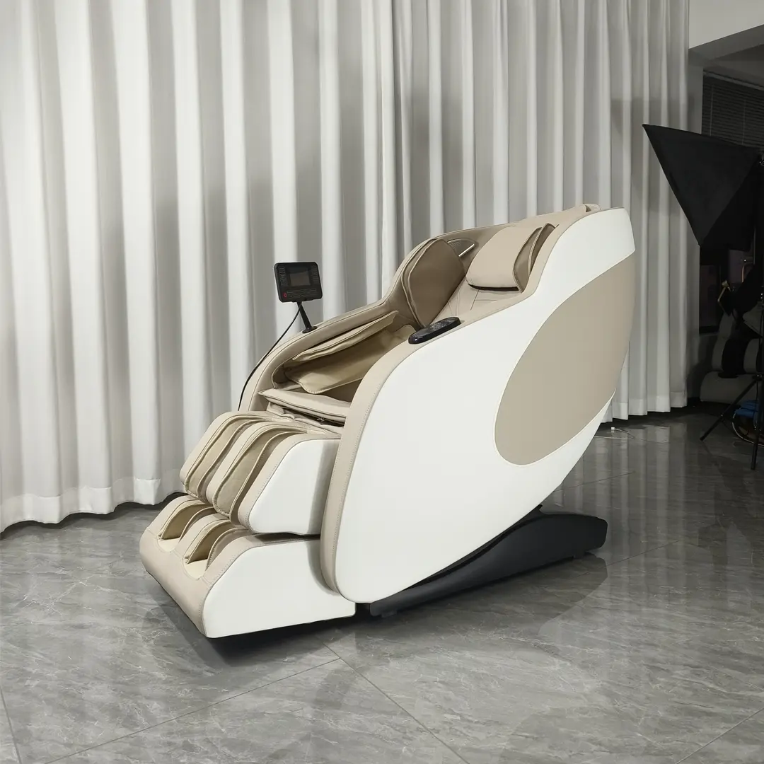 गर्मी चिकित्सा के साथ आधुनिक स्टाइलिंग पैर मालिश के लिए शून्य ग्रिविटी आवाज नियंत्रण 3 डी मालिश कुर्सी