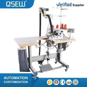 Máquina de Coser Overlock Computarizada Automática QS-5100D-55AW de 4 Hilos con Cama Cilíndrica para Colocación de Elásticos - Product Image 1