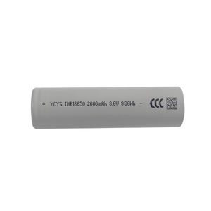 Batterie YCYG 18650 de grade A INR18650 2600mAh 3.6V Batteries lithium-ion 18650 similaires à <span class=keywords><strong>DMEGC</strong></span> 18650 <span class=keywords><strong>26E</strong></span> - Product Image 1