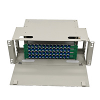 Panel de Conexión de Fibra Óptica de Alta Densidad LC Dúplex de 144 Núcleos, ODF de 19 Pulgadas para Montaje en Rack, para FTTH, Telecomunicaciones, OEM