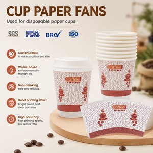Bicchieri di Carta per Bevande in Polpa di Legno Vergine ad Alta Rigidità <span class=keywords><strong>180</strong></span>-380gsm, Rivestimento PE su un Lato, Stampa Offset Personalizzata - Product Image 2
