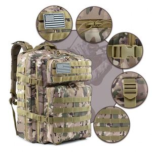 45L Camouflage Tactical <b>Backpack</b> Waterproof Gym Fitness Travel Rucksack with Anti-Theft Feature Hunting Men's Mochila Camuflada - Product Image 2