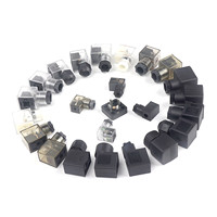 Transparent marron noir IP65 Dc Ac Din43650b Din connecteur prise électrovanne bobine connecteur Din43650a avec Led