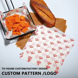 Papier d'emballage alimentaire anti-graisse imprimé avec logo personnalisé, non couché, pour sandwichs et hamburgers, prix usine, pour usage alimentaire - Product Image 5