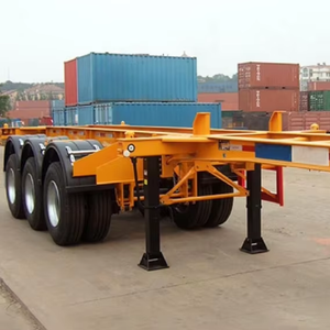 Semirremolque de Chasis de Acero de 3 Ejes y 40 Pies de Alta Calidad, Nuevo, Plataforma Plana para Contenedores, Gran Oferta Truckpillar - Product Image 1