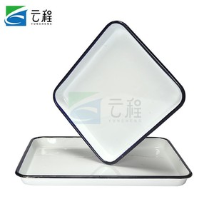 Bandeja rectangular esmaltada Yuncheng, bañera de vidrio blanco para teñido, esterilización en laboratorio y experimentos químicos - Product Image 2
