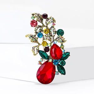 Broche de Lujo Elegante con Pedrería y Cristal, Accesorio Minimalista para Chaquetas, Abrigos, Cárdigans, Versátil y Chic para Bodas - Product Image 3