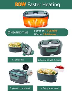 Wholesale Multifunctional Stainless Steel <b>Lunch</b> <b>Box</b> Travel Home Mini Electronic Heating Self-heating - Product Image 2