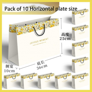 Nouveau petit design simple frais entièrement personnalisé sac cadeau en papier exquis shopping de vacances vêtements options personnalisables disponibles - Product Image 6