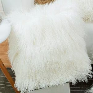 Mông Cổ Cừu Lông Đệm Bìa Biệt Thự Sofa Gradient Ramp Bìa Tinh Khiết Tây Tạng Cừu Sang Trọng Gối Bìa Trang Trí Xoăn Cừu Lông - Product Image 3