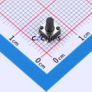 TS010-TBW1FH7.0 Tactile Switch SMD-4P,4.5x4.5mm Switch Single Pole Single Throw Round Button 2.5N Vertical Mount - Product Image 1