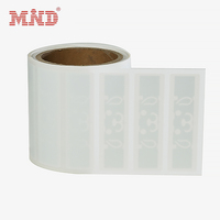 Étiquette RFID UHF en papier fragile Conception anti-effraction à 8 puces UCODE pour une protection sécurisée des documents et des fichiers