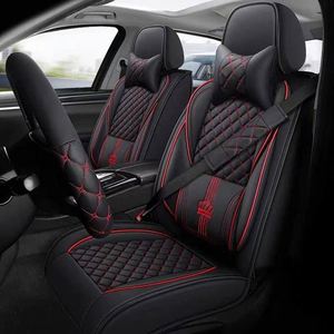 Coussin de siège de voiture de luxe Xiantong avec mousse à mémoire de forme, cuir PU imperméable, soutien lombaire, oreillers pour le cou et la taille - Product Image 5