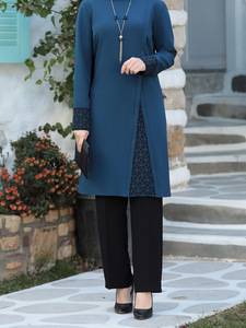 Nouvel Ensemble Deux Pièces Arabe Musulman Abaya pour Femmes Moyen-Orient Dubai, Vêtement Asiatique du Sud-Est Tendance 2024 - Product Image 5
