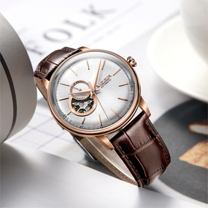 Đồng Hồ Tự Động Thiết Kế Mới Cho Nam, Đồng Hồ Thủy Tinh Đính Đá Sapphire Pha Lê Thương Hiệu Của Riêng Bạn - Product Image 2