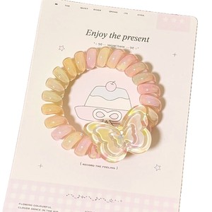 Bandeau pour cheveux en forme de papillon dégradé, cordon téléphonique, fille, mignon, bande élastique pour cheveux, fille, haute élasticité - Product Image 5