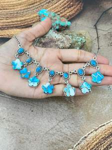 Collar de Barra de Plata de Ley Hecho a Mano con Múltiples Piedras, Joyería Elegante para Mujer, Regalo Artesanal Único para Uso Diario - Product Image 3