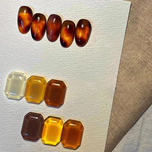 AILANUO Vernis à ongles en gel UV série ambre 9 couleurs Base - Non toxique Vegan Écologique Sans HEMA Cure LED/UV Utilisation professionnelle OEM/ODM - Product Image 2