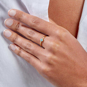 Anillo de Compromiso y Boda Personalizable CANNER de Plata de Ley S925 con Perla y Turquesa para Mujer - Product Image 4