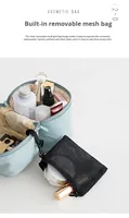Trousse de Maquillage Coréenne en Nylon, Petite Pochette à Pinceaux, Organisateur Portable Mignon pour Artistes, Étui Cosmétique Zippé