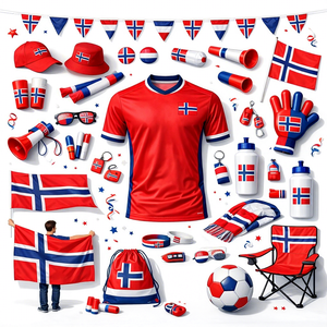 Juego de Bufandas, Gorras, Camisetas, Banderas, Pulseras, Botellas, Mochilas y Llaveros de Fútbol Personalizados para Kits de Regalo de Artículos para Fanáticos - Product Image 1