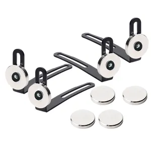 4Pcs RC Car Shell L-Bracket, RC Car Shell Body Mount L-Bracket with Magnet for Axial SCX10 1/10 Scale RC Crawle