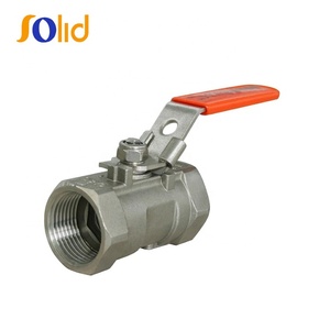 Factory price 1/4 "-4" 1PC <strong>one</strong> piece <strong>fucked</strong> thread end stainless steel ball valve - Product Image 1