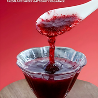 Selai Bayberry Viral, 1.3kg Selai Asam Manis Kaya Rasa untuk Bubble Tea & Kue, Ideal untuk Pembelian di Toko & Eceran